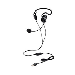 【ポイント20倍】エレコム 両耳USBネックバンドヘッドセット HS-NB03SUBK