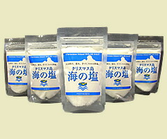 【ポイント20倍】【送料無料】クリスマス島　海の塩（１００ｇ入/袋×５袋） 【代引不可】