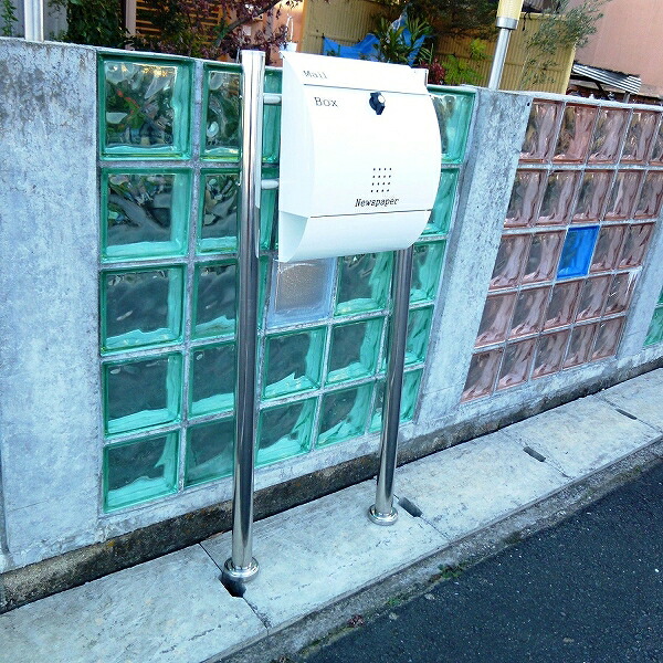 【引き換え証散り散り中】【貨物輸送無料】雁の使い郵便受け 郵便うけ 錆びにくい 郵便受け 照明ランプ手合い 白いこと色 ステンレス鋼郵便受け(white)