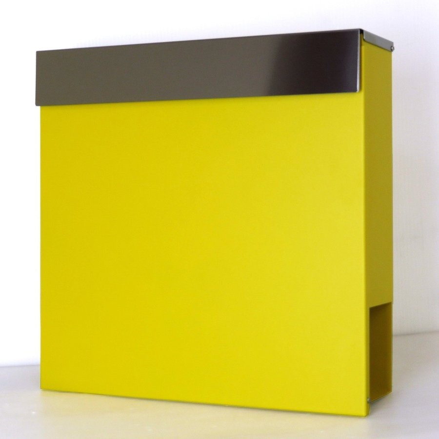 アメリカン メールボックス 壁掛け ラウンド 大型 Yellow 人気 郵便ポスト ステンレス イエロー 大型 郵便ポスト 壁付け 郵便ポスト 鍵付き 郵便受け 大容量 北欧 郵便受け 裏蓋 壁掛け 錆びにくい おしゃれ メールボックス 黄色ポスト インテリアの壱番館 郵便箱