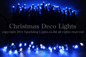 【尖んがり20倍】【貨物輸送無料】LED照明、トゥインクルストリング、労働者階級遣りかた(V3)、100球、青み＋白いこと点滅 【代引不可】