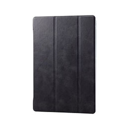 【マラソンでP最大49倍】エレコム dtab d-51C フラップケース 背面クリア ソフトレザー 2アングル TB-S221WVBK