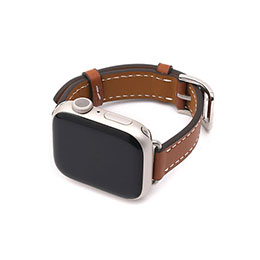 【マラソンでポイント最大47.5倍】WEARPLANET Slim Line クラシック本革バンド for Apple Watch 41/40/38mm メープルブラウン WP23146AW|インテリアの壱番館