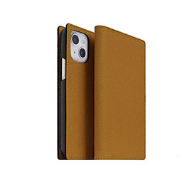 【クーポン配布中&マラソン対象】abbi SIGNATURE VINTAGE イタリアンレザーダイアリーケース for iPhone 14 タン 手帳型 ABS24051i14TN｜インテリアの壱番館
