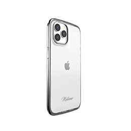 【マラソンでポイント最大47.5倍】motomo INO LINE INFINITY CLEAR CASE for iPhone 14 Pro クロームブラック 背面カバー型 MT24288i14PBK｜インテリアの壱番館