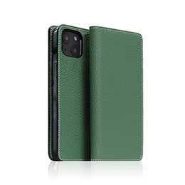 【ポイント20倍】SLG Design Hybrid Grain Leather Case for iPhone 14 Sea Green 手帳型 SD24297i14GR