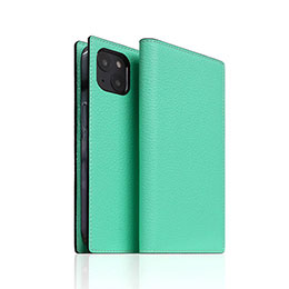 【マラソンでポイント最大47.5倍】SLG Design Neon Full Grain Leather Diary Case for iPhone 14 ティール 手帳型 SD24305i14TL|インテリアの壱番館