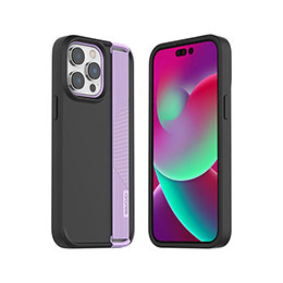 【マラソンでP最大49倍】araree ハンドストラップケース BOAT for iPhone 14 Pro Max ライトパープル 背面カバー型 AR24704i14PMPL