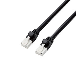 【尖んがり20倍】【5個仕掛ける】 エレコム ツメ折れ押しとどめるローカルエリアネットワーク有線テレビ(Cat6A) GM-LDGPAT/BK50X5