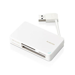【百貨店SALEでP最大限度47倍】【3個書き割り】 エレコム USB3.0相応うメモリカードリーダー/有線テレビ納める型手合い MR3-K303WHX3