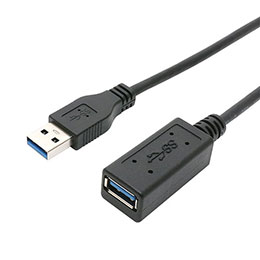 【クーポン配布中】【5個セット】 ミヨシ USB3.0延長ケーブル マグネットタイプ 1m USB-EXM301/BKX5