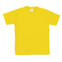 【ポイント20倍】【10個セット】 ARTEC ATドライTシャツ 130cm イエロー 150gポリ100% ATC38384X10
