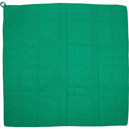 【ポイント20倍】【20個セット】 ARTEC ループ付カラースカーフ ミニ緑 ATC1790X20