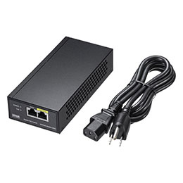 【ポイント20倍】サンワサプライ PoEインジェクター(電源内蔵・IEEE802.3bt対応) LAN-GIHINJ5