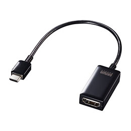 【マラソンでポイント最大47.5倍】サンワサプライ USB Type C-HDMI変換アダプタ(4K/60Hz/HDR対応) AD-ALCHDR02｜インテリアの壱番館