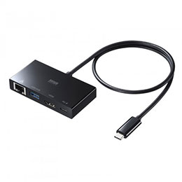 【尖んがり20倍】サンワサプライ USB Type-Cマルチうつり変わりアダプター AD-ALCMHL1BK