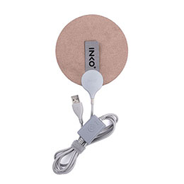 【マラソンでP最大49倍】INKO インコ USB ハンドウォーマー スエード ローズウッド IK07114 7,920円