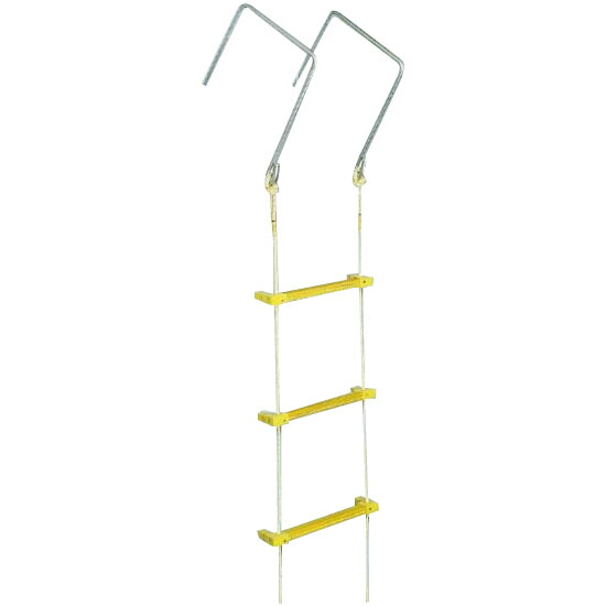 【クーポン配布中】八ツ矢工業(YATSUYA) 縄はしご 大カギ付 5m 12030|インテリアの壱番館
