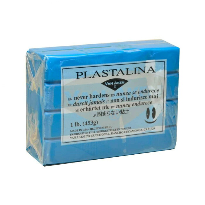 【ポイント20倍】MODELING CLAY(モデリングクレイ)　PLASTALINA(プラスタリーナ)　粘土　ターコイズ　1Pound　3個セット