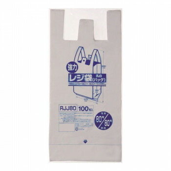 【ポイント20倍】ジャパックス レジ袋 関東80号/関西80号 乳白 100枚×5冊 RJJ80