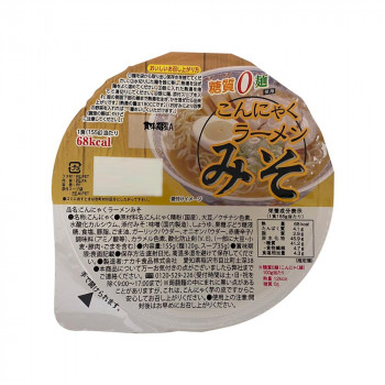 【百貨店SALEでP最大限度47倍】ナカキ食料雑貨類 優勝杯こんにゃくラーメンつづき物 蒟蒻ラーメンみそ 12個書き割り×2容れもの