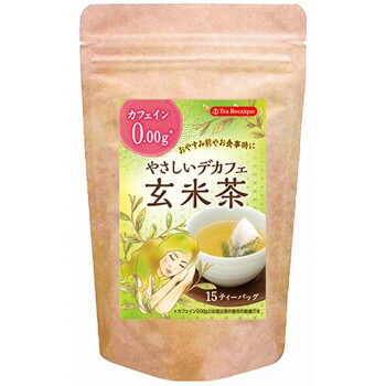 【マラソンでP最大47倍】ティーブティック やさしいデカフェ 玄米茶 15TB×12セット 50601