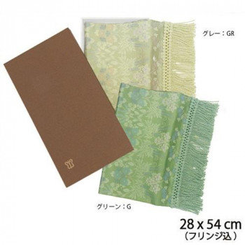 【ポイント20倍】川島織物セルコン 芳文四季草花(ほうぶんしきそうか) 織りセンター 28&times;40cm HP1106 GR・グレー｜インテリアの壱番館 11,480円