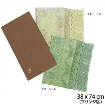 【ポイント20倍】川島織物セルコン 芳文四季草花(ほうぶんしきそうか) 織りセンター 38×60cm HP1106 GR・グレー