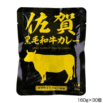 【クーポン配布中&マラソン対象】佐嘉の絲 佐賀黒毛和牛カレー 160g×30個 P8|インテリアの壱番館