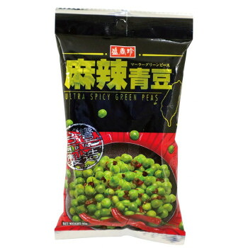 【クーポン配布中＆マラソン対象】フジフードサービス 台湾 盛香珍 スナック菓子 麻辣(マーラー) グリーンピース90g 36袋