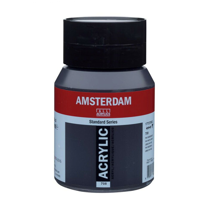【ポイント20倍】AMSTERDAM　アムステルダム　アクリリックカラー500ml　ペイニーズグレイ708 407544