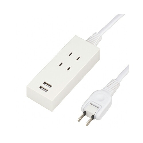 【ポイント20倍】YAZAWA 2AC2USB2.1A1.5mホワイト Y024015WH2U