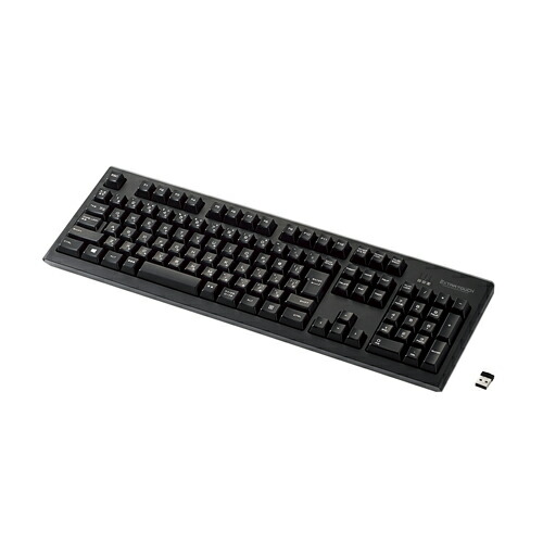 【ポイント20倍】エレコム ワイヤレスフルキーボード メンブレン式 メカニカルライク 1000万回高耐久 ブラック TK-FDM088TBK