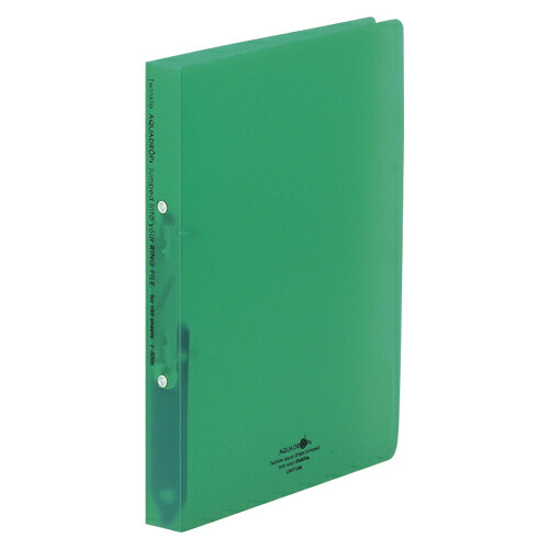 (まとめ) リングファイル リヒトラブ AQUA DROPs リングファイル〈ツイストリング〉 緑 F-5005-7 4903419151829 1冊
