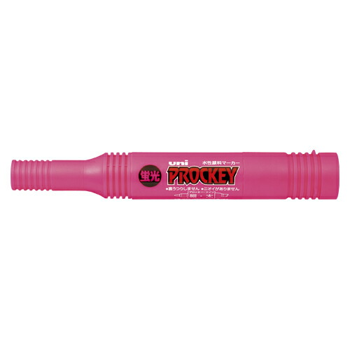 (まとめ) 水性マーカーペン 三菱鉛筆 ユニ プロッキー 蛍光桃色 PM150TRK.13 4902778022788 1個