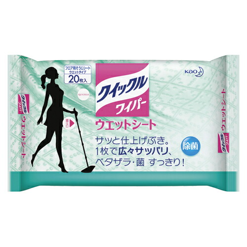 (まとめ) フローリング用クリーナー 花王 クイックルワイパー 760210 4901301760210 1袋