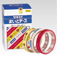 【引き換え証散り散り中＆百貨店SALE客体】（まとめ） 荷造り磁気テープ セキスイ まいど磁気テープ 赤 C50X11 4901860140126 ●大きさ：幅１５粍×長２５ｍ 1個【×100書き割り】