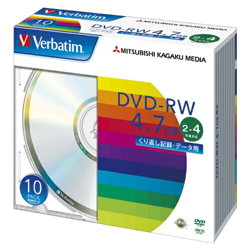 【ポイント20倍】（まとめ） ＤＶＤ－ＲＷ 三菱ケミカルメディア ＰＣ ＤＡＴＡ用 ＤＶＤ－ＲＷ パソコンデータ用書き換えタイプ  DHW47Y10V1 4991348061203  1個【×10セット】