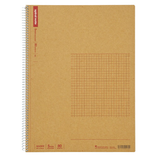 【ポイント20倍】（まとめ） ノート マルマン スパイラルノート  N245ES 4979093245802 ●中紙枚数：８０枚 1冊【×30セット】