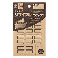 【百貨店SALEでP最大限度47倍】（まとめ） 総目録付け札 ニチバン マイタック［ＴＭ］再利用総目録 ＯＡ相応う  ML-132RR 4987167037376 ●１Ｐ入数（片）：２０腰かけ（２４０片）●付け札大きさ：縦２３×横２９粍 1個【×100仕掛ける】
