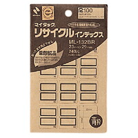 【百貨店SALEでP最大限度47倍】（まとめ） 総目録付け札 ニチバン マイタック［ＴＭ］再利用総目録 ＯＡ相応う  ML-132BR 4987167037383 ●１Ｐ入数（片）：２０腰かけ（２４０片）●付け札大きさ：縦２３×横２９粍 1個【×100仕掛ける】