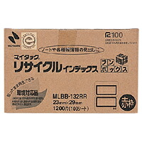 【百貨店SALEでP最大限度47倍】（まとめ） 総目録付け札 ニチバン マイタック［ＴＭ］再利用総目録 ＯＡ相応う  MLBB-132RR 4987167037437 ●１Ｐ入数（片）：１００腰かけ（１２００片）●付け札大きさ：縦２３×横２９粍 1箱【×20仕掛ける】