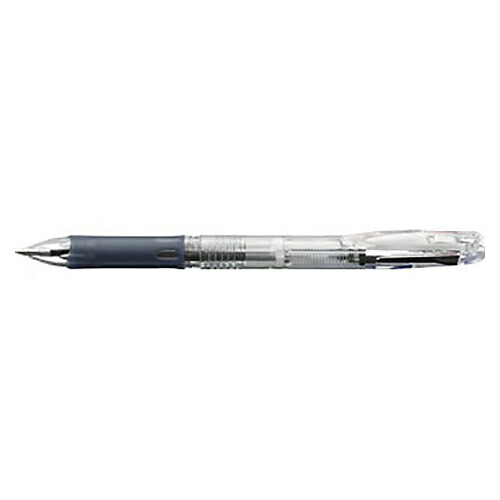 【ポイント20倍】（まとめ） 多色ボールペン ゼブラ クリップオンスリム 透明 B3A5-C 4901681459636  1本【×40セット】