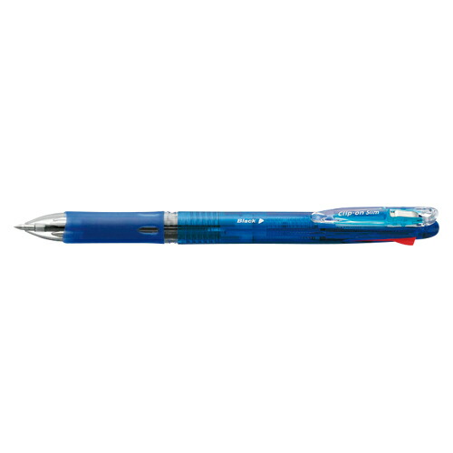 【ポイント20倍】（まとめ） 多色ボールペン ゼブラ クリップオンスリム 青 B4A5-BL 4901681459728  1個【×40セット】
