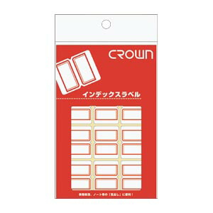 【百貨店SALEでP最大限度47倍】（まとめ） 見出し下げ札 ジャケット冠 クラウンアドインデックス 赤 CR-ID2-R 4953349001800 ●１Ｐ入数（片）：１０居敷き（１２０片）●下げ札大きさ：縦２３×横３０粍 1冊【×100仕掛ける】