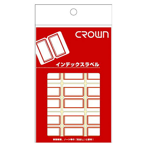 【百貨店SALEでP最大限度47倍】（まとめ） 総目録付け紙 ジャケット冠 クラウンアドインデックス 赤 CR-ID1-R 4953349001824 ●１Ｐ入数（片）：１０腰掛け（９０片）●付け紙大きさ：縦２７×横３４粍 1冊【×100書き割り】