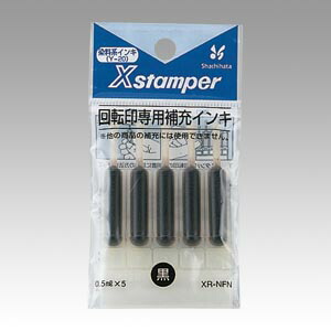 【百貨店SALEでP最大限度47倍】（まとめ） スタンパー シヤチハタ Ｘスタンパー回転させる逢い引き印専用付きものインク 黒 XR-NFNｸﾛ 4974052359040  1個【×48書き割り】