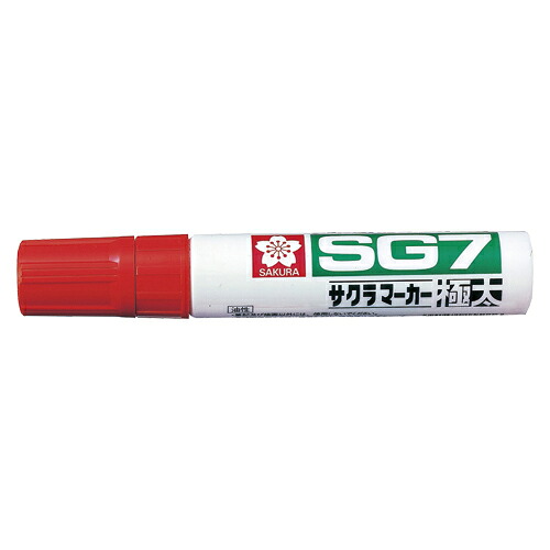 【百貨店SALEでP最大限度47倍】（まとめ） 油性目じるし書きもの 桜クレパス 目じるしＳＧ７ 赤 JGK#19 4901881155116  1本【×40書き割り】