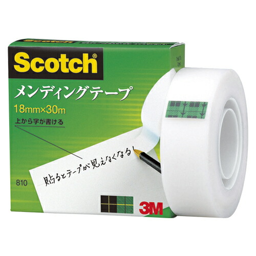 【引き換え証離れ離れ中】（まとめ） メンディングテープ スリーエム スコッチウイスキー［Ｒ］ メンディングテープ  810-1-18 0021200719042 ●大きさ：幅１８粍×長３０ｍ 1個【×20仕掛ける】