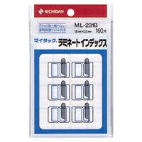 【百貨店SALEでP最大限度47倍】（まとめ） 総目録付け札 ニチバン マイタック［ＴＭ］ラミネートインデックス 保護すること写真フィルム付 青 ML-231B 4987167001322 ●１Ｐ入数（片）：１０腰かけ（１６０片）●付け札大きさ：縦１８×横２５粍 1個【×100仕掛ける】